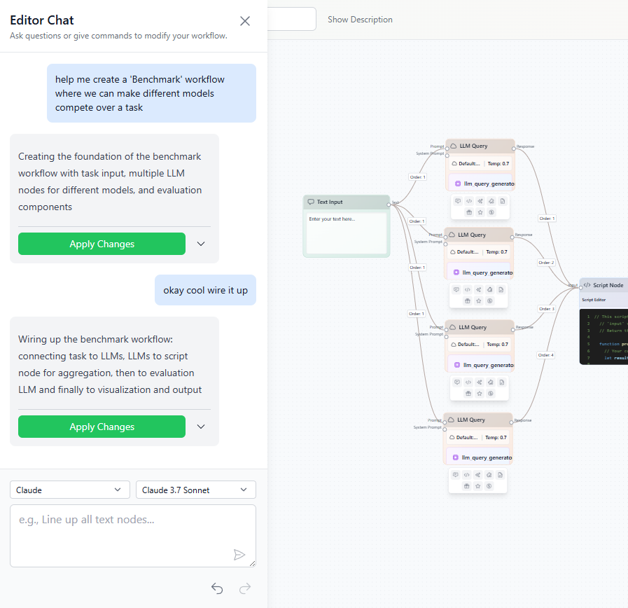 AI assistant building workflows